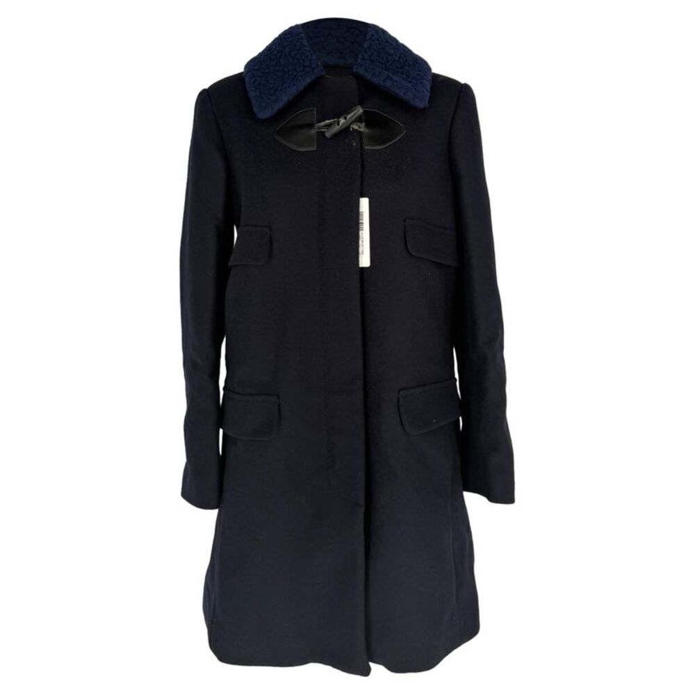 See by Chloé Duffle Coat in Navy Blue Wool